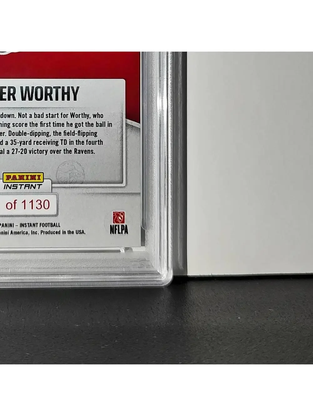 Xavier Worthy Rookie 2024 Panini Instant NFL #23 PSA 10 Gem Mint